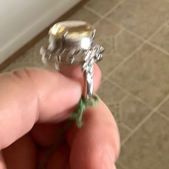 sterling SILVER 925 CITRINE/RUBY/EMERALD/BLUE SAPPHIRE WOMAN RING - Picture 10 of 11